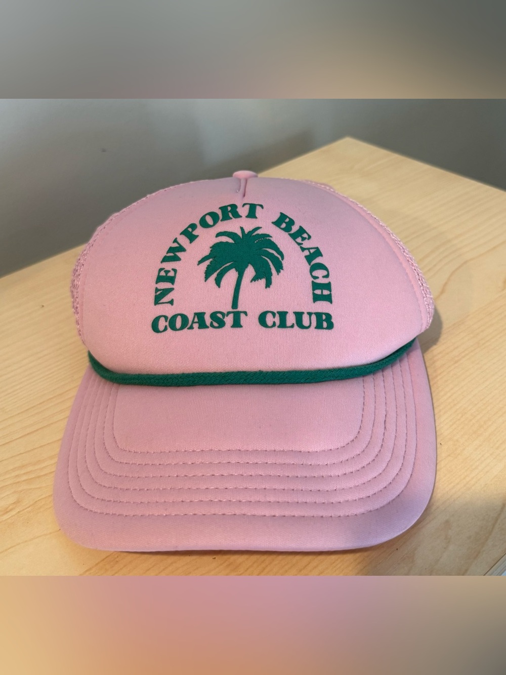 Newport Beach Coast Club Pink Trucker Hat